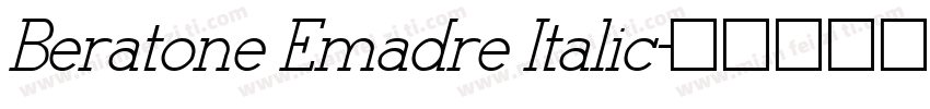 Beratone Emadre Italic字体转换